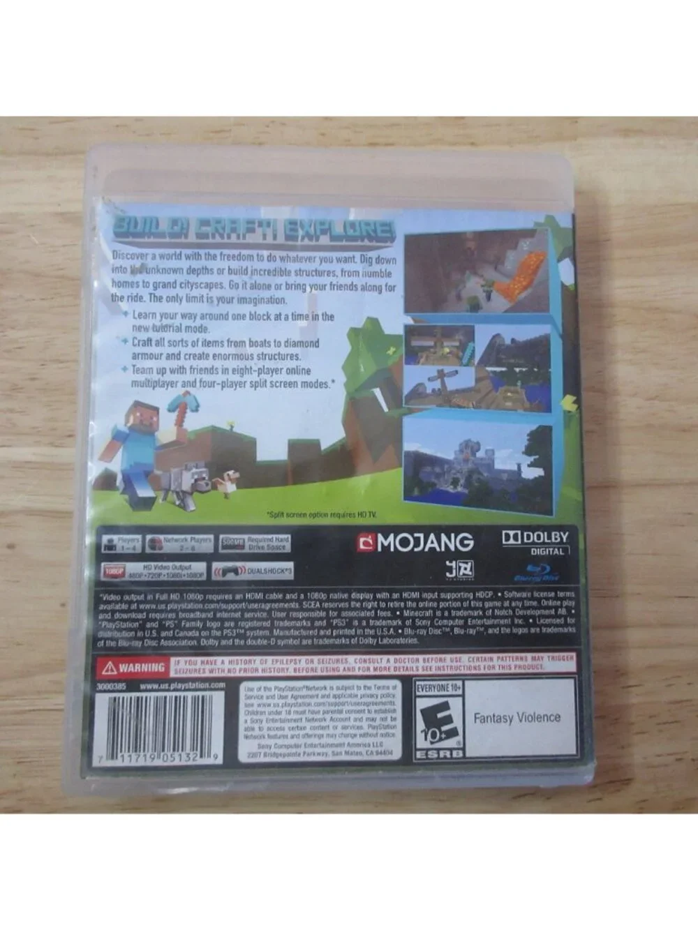 Minecraft PlayStation 3 Edition (Sony PlayStation 3, 2014) PS3 Game